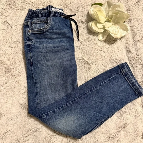 Calvin Klein Boys' Slim Straight Stretch Drawstring Denim Jeans Sz 8 - Picture 8 of 8